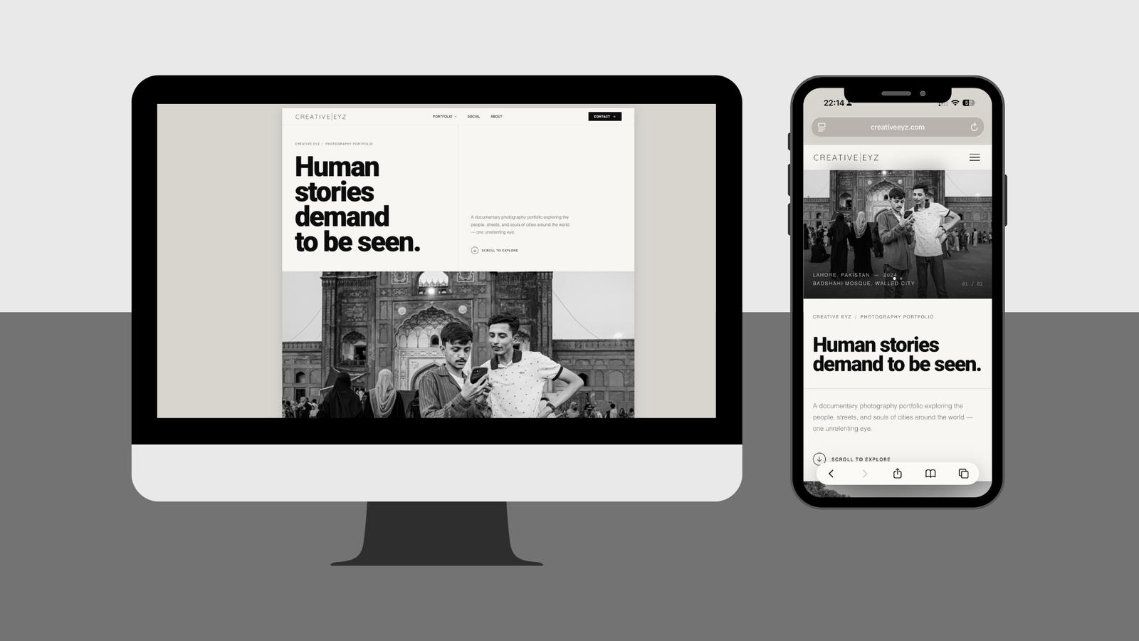 creativeeyz.com website